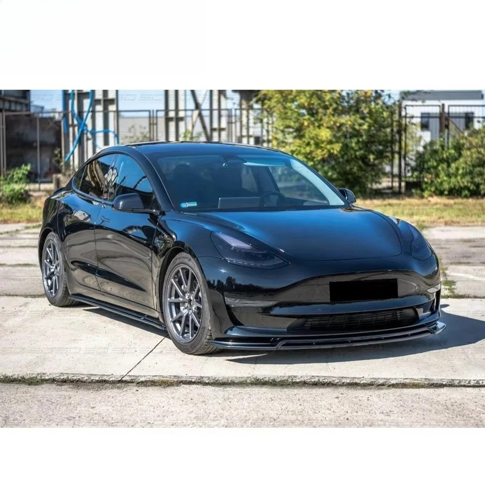 Dry Carbon Fiber Bodykit Max V2 Style Car Accessories  Front Lip for Model 3